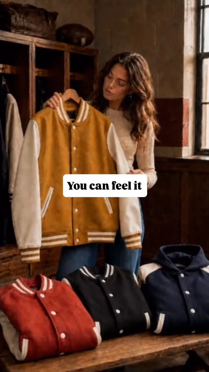 Stewart & Strauss varsity jacket campaign